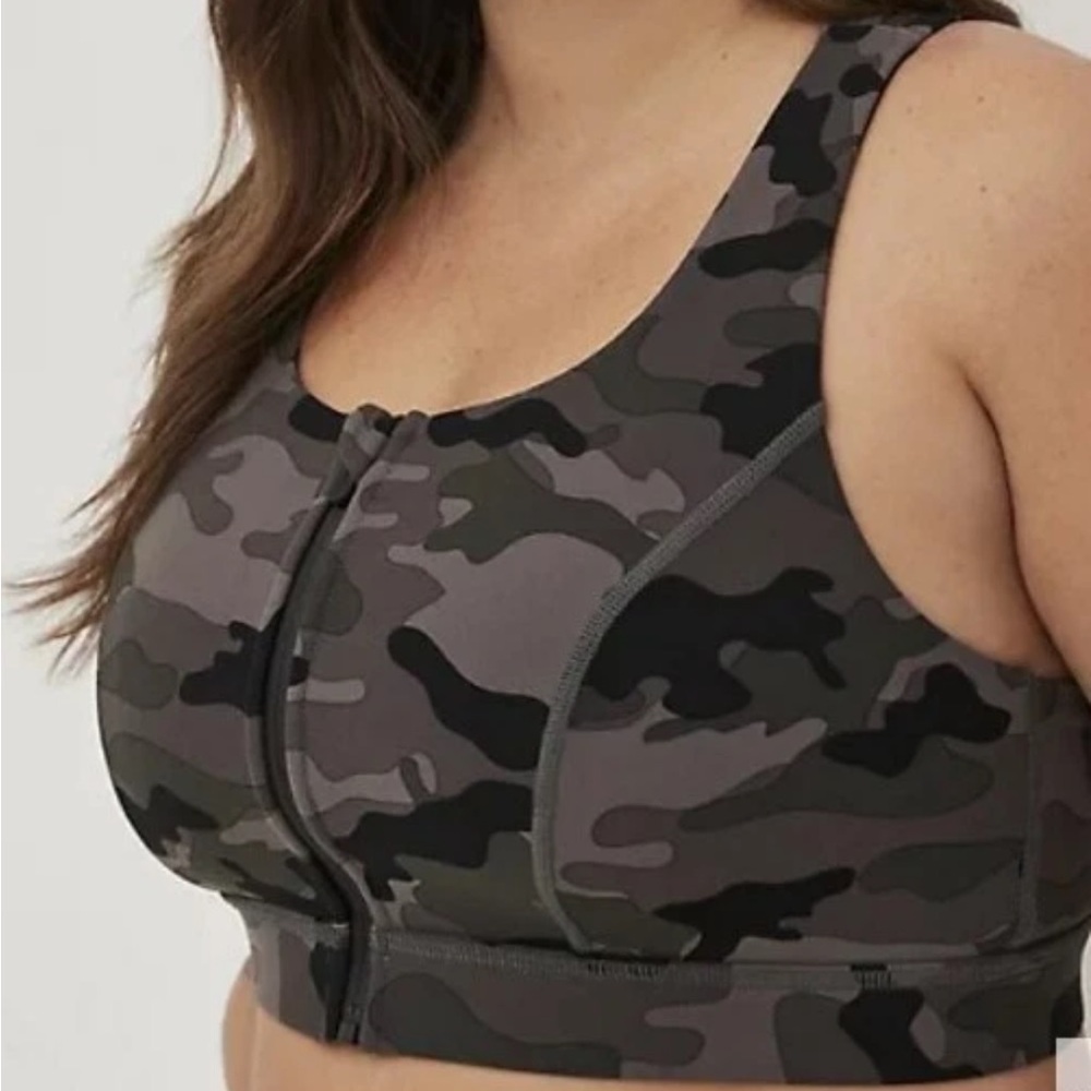Torrid happy camper sports bra